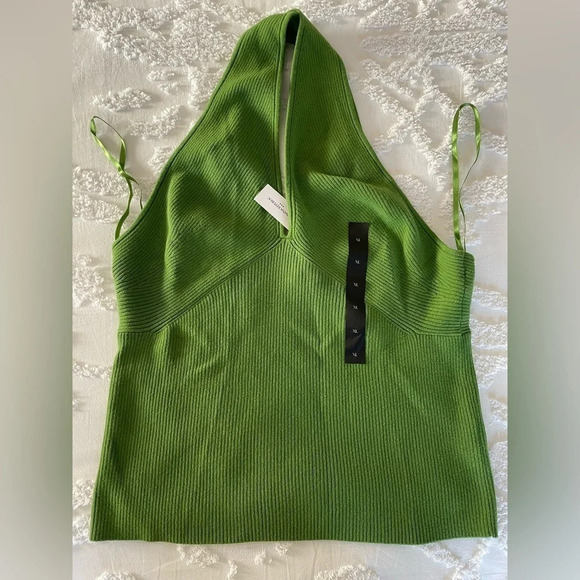 Banana Republic Factory Tops - Banana Republic Ribbed Cross-Front Tank